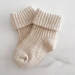 זוג גרבי כותנה חול ים