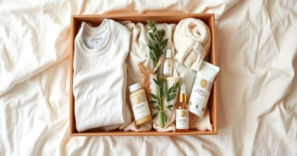 מארז לידה יוקרתי עם מוצרי תינוק אורגניים - מתנה מושלמת ליולדת | טוליז בייביז